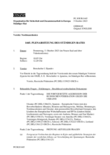 Journal der 1445. Plenarsitzung des Ständigen Rates 