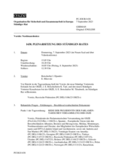 Journal der 1438. Plenarsitzung des Ständigen Rates 