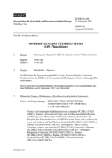 Journal der 1439. Sondersitzung des Ständigen Rates