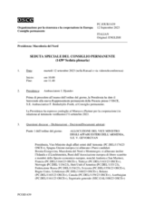 Giornale della 1439a Seduta speciale del Consiglio permanente