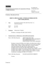 Giornale della 1441a Seduta speciale del Consiglio permanente