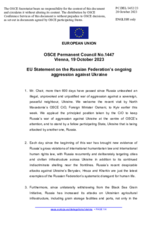Statement by the Spanish EU Presidency on the Russian Federation’s ongoing aggression against Ukraine