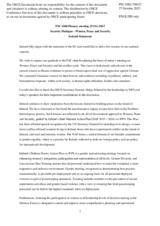 Statement by the Delegation of Ireland on “Women, Peace and Security”