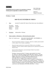 Journal de la 1060ème séance plénière du Forum