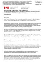 Statement by the Delegation of Canada on the Russian Federation’s ongoing aggression against Ukraine