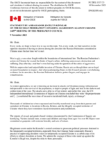 Statement by the Delegation of Canada on the Russian Federation’s ongoing aggression against Ukraine