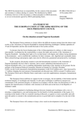 Statement by the Spanish EU Presidency on the situation in and around Nagorno-Karabakh