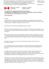 Statement by the Delegation of Canada on the Russian Federation’s ongoing aggression against Ukraine