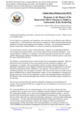Statement by the Delegation of the United States of America in response to the report by the Head of the OSCE Mission to Moldova, Ambassador Kelly Keiderling