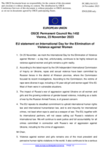 Statement by the Spanish EU Presidency on the International Day for the Elimination of Violence against Women, to be observed on 25 November 2023