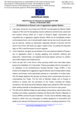 Statement by the Spanish EU Presidency on the Russian war of aggression against Ukraine