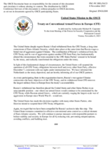 Statement by the Delegation of the United States of America in response to the notification by the depositary of the Treaty on Conventional Armed Forces in Europe regarding the suspension of their obligations under the Treaty by a number of States Parties