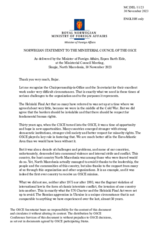 Statement by H.E. Mr. Espen Barth Eide, Minister of Foreign Affairs