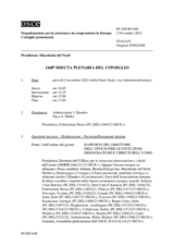 Giornale della 1448a Seduta plenaria del Consiglio permanente