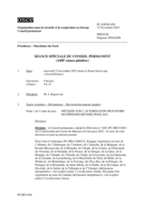 Journal de la 1450ème séance spéciale du Conseil permanent