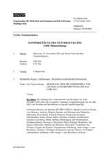 Journal der 1450. Sondersitzung des Ständigen Rates