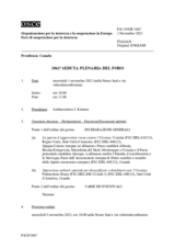 Giornale della 1061a Seduta plenaria del Foro di cooperazione per la sicurezza