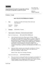 Journal de la 1062ème séance plénière du Forum