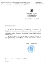 Response by the Delegation of Iceland to the Questionnaire on Participating States’ Policy and/or National Practices and Procedures for the Export of Conventional Arms and Related Technology Response by the Delegation of Iceland to the Questionnaire on Participating States’ Policy and/or National Practices and Procedures for the Export of Conventional Arms and Related Technology