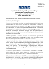 Report by H.E. Ms. Helga Maria Schmid