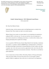 Statement by H.E. Mr. Peter Burke, Minister of State for European Affairs and Defence