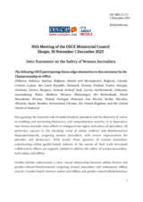 Joint Statement on the Safety of Women Journalists