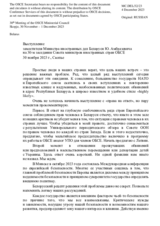 Statement by Mr. Yury Ambrazevich, Deputy Minister for Foreign Affairs