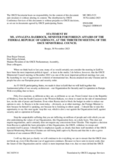 Statement by H.E. Ms. Annalena Baerbock, Federal Minister for Foreign Affairs