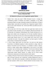 Statement by the Spanish EU Presidency on the Russian war of aggression against Ukraine