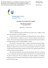 Closing statement by the Delegation of Ukraine