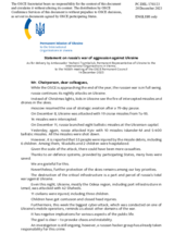 Statement by the Delegation of Ukraine on the Russian Federation’s ongoing aggression against Ukraine