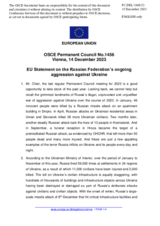 Statement by the Spanish EU Presidency on the Russian Federation’s ongoing aggression against Ukraine