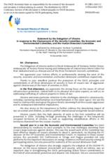 Statement by the Delegation of Ukraine in response to the presentation by the Chairs of the Three Committees