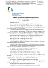 Statement by the Delegation of Ukraine on the Russian Federation’s ongoing aggression against Ukraine