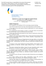 Statement by the Delegation of Ukraine on the Russian Federation’s ongoing aggression against Ukraine