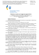 Statement by the Delegation of Ukraine on the Russian Federation’s ongoing aggression against Ukraine