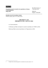 DECISION No. 2/23 OSCE CHAIRMANSHIP IN THE YEAR 2024