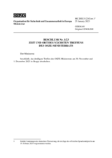DECISION No. 1/23 TIME AND PLACE OF THE NEXT MEETING OF THE OSCE MINISTERIAL COUNCIL
