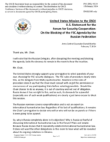 Statement by the Delegation of the United States of America on the draft agenda