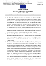 Statement by the Belgian EU Presidency on the Russian war of aggression against Ukraine
