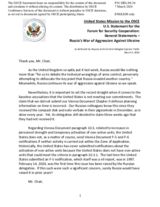 Statement by the Delegation of the United States of America on the Russian war of aggression against Ukraine
