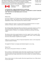 Statement by the Delegation of Canada on the Russian Federation’s ongoing aggression against Ukraine