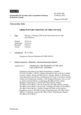 Journal of the 1460th Plenary Meeting of the Permanent Council