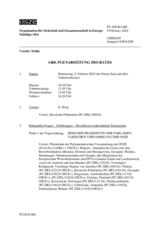 Journal der 1460. Plenarsitzung des Ständigen Rates 