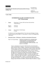 Journal der 1457. Sondersitzung des Ständigen Rates