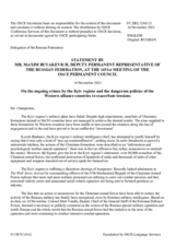 Statement by the Delegation of the Russian Federation on ongoing crimes by the Kiev regime and dangerous policies of the Western alliance to exacerbate tensions