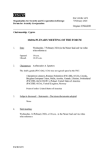 Journal of the 1069th Plenary Meeting of the Forum for Security Co-operation