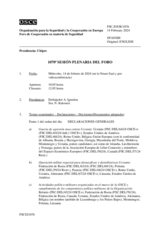 Diario de la 1070ª Sesión plenaria del Foro de Cooperación en materia de Seguridad