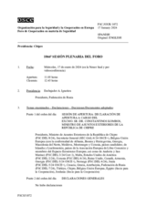 Diario de la 1066ª Sesión plenaria del Foro de Cooperación en materia de Seguridad