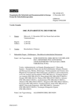 Journal der 1065. Plenarsitzung des Forums